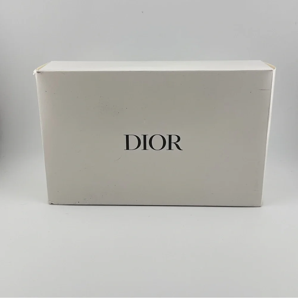 🆕 DIOR Beige Embroidered Women's Cosmetic Bag New w/ Box & Skincare Samples NIB